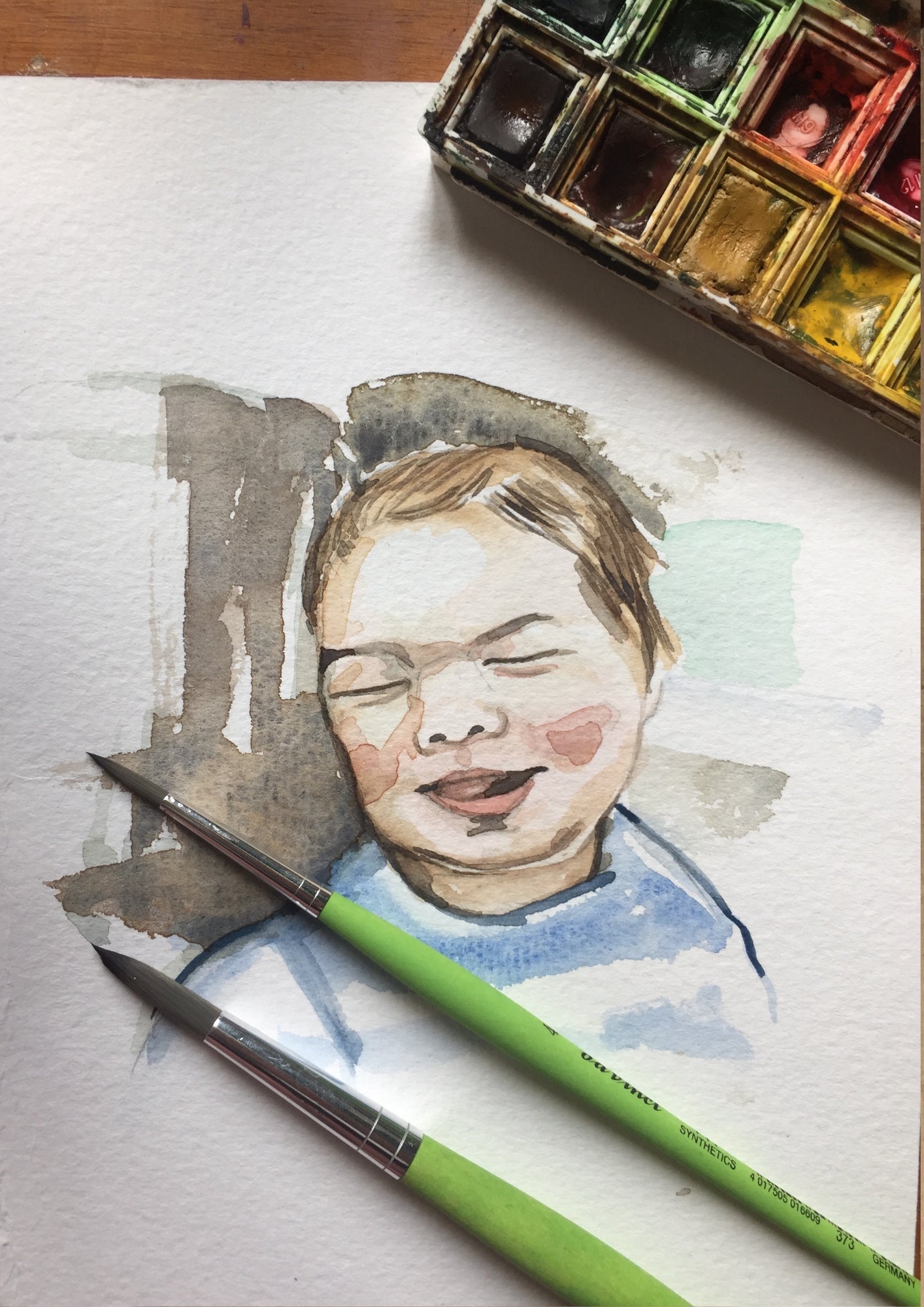 Ritratto ad Acquerello Personalizzato | Custom Watercolor Portrait – Arte Unica e Intima
