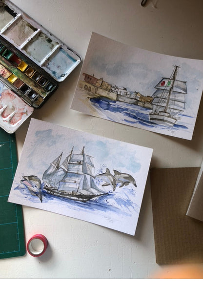 Ritratto ad Acquerello Personalizzato | Custom Watercolor Portrait – Arte Unica e Intima