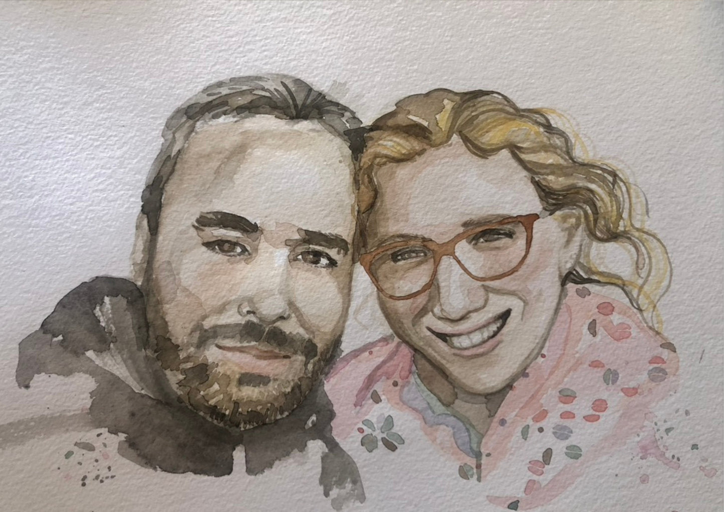 Ritratto ad Acquerello Personalizzato | Custom Watercolor Portrait – Arte Unica e Intima